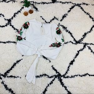 Peasant Blouse Embroidered long sleeve Bohemian